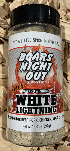 Boar's Night Out White Lightening, BBQ Rub, BBQ Spot