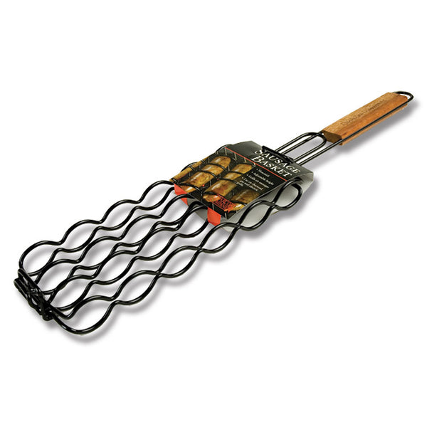 Charcoal Companion NonStick Adjustable Sausage Grilling Basket BBQ's and More NZ