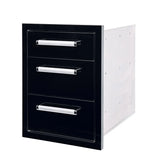 Titan Triple Drawer - Satin Black - CBATD-B