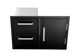 Titan Door Drawer - Satin Black - CBADC-B