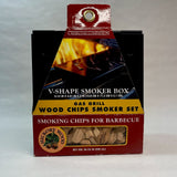 Charcoal Companion V Shaped Smoker Set w/Smoking Chips