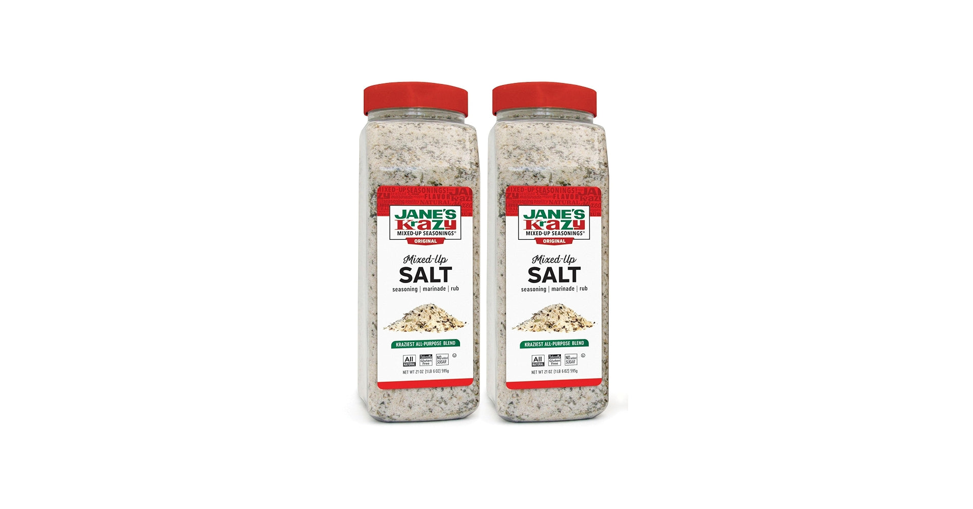 Jane's Krazy Original Mixed-Up Salt 21 OZ (1 LB 5 OZ) (595g)