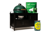 Big Green Egg XL 53in Farmhouse Kitchen bundle c/w EGG,Farmhouse,convEGGtor,cover,ash tool,grid gripper,charcoal,table nest