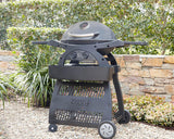 Ziegler & Brown Twin Grill Bundle - BBQ/Cart/Plate/Cover/Abzorber and Scraper