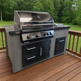 Titan Outdoor Kitchen - c/w Titan 4 BBQ and Side burner then your choice of drawers/doors/rubbish bin