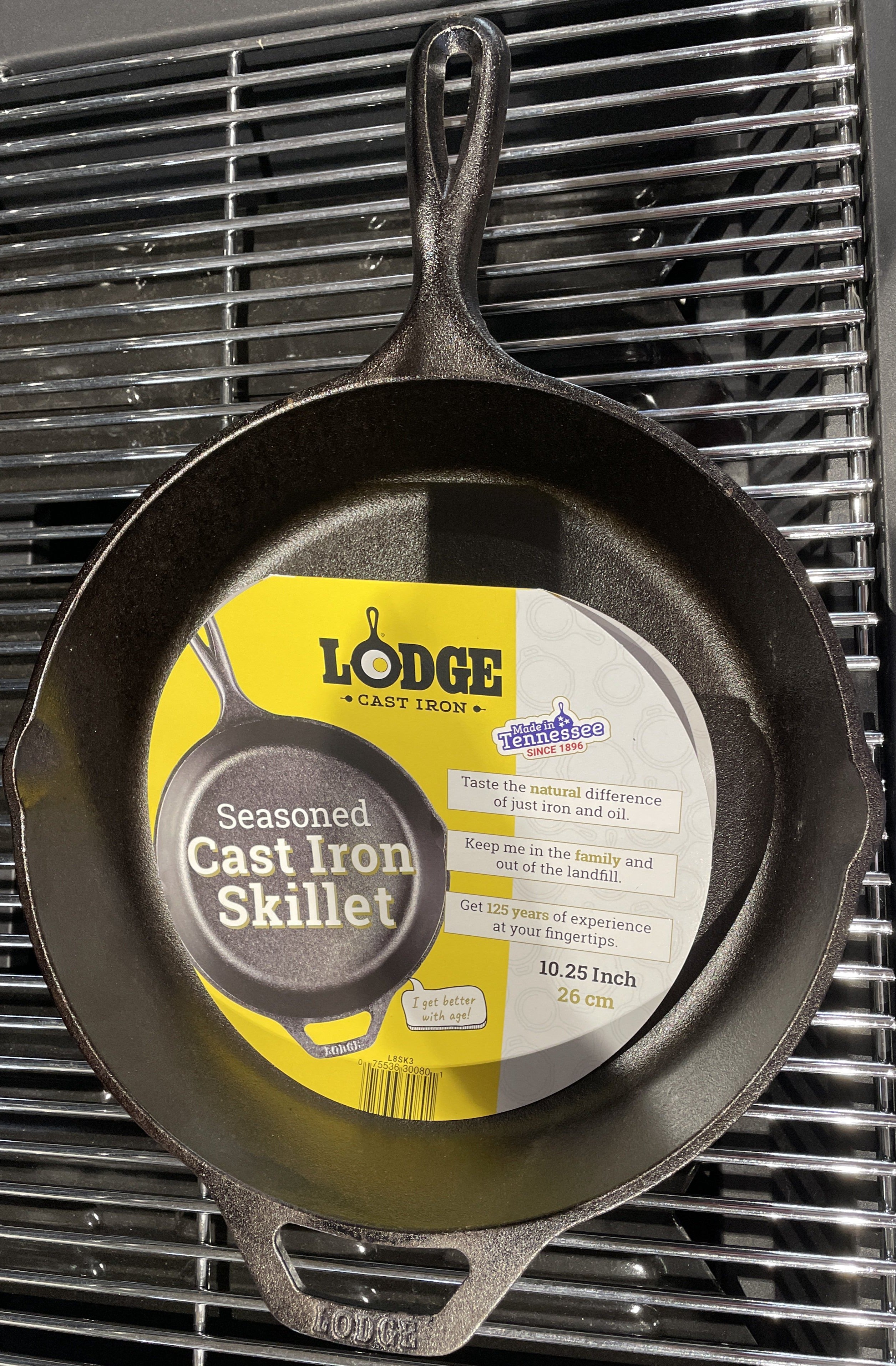 Lodge L8DSK3 10 1/4 Pre-Seasoned Cast Iron Deep Skillet
