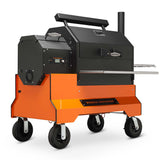 YS640s Yoder Pellet Grill on Orange Competition Cart - 126217