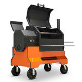 YS640s Yoder Pellet Grill on Orange Competition Cart - 126217