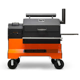 YS640s Yoder Pellet Grill on Orange Competition Cart - 126217