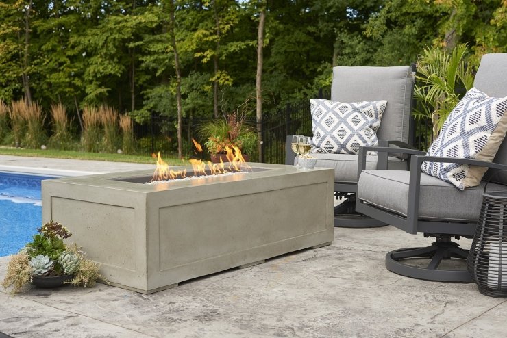 OGR Cove Linear Gas Fire Pit Table