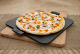Pizzacraft Square Glazed Pizza Stone c/w Handles 14.5in Black