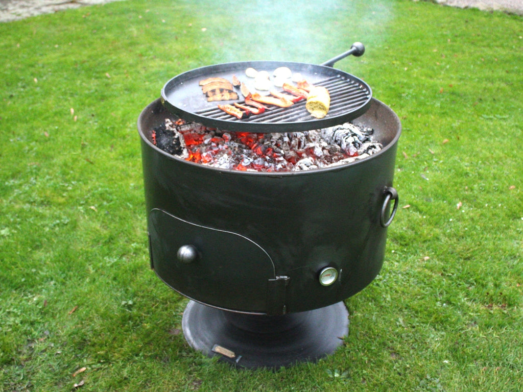 Pizza Pit 70 Firepit with Removable Swing Arm Grill