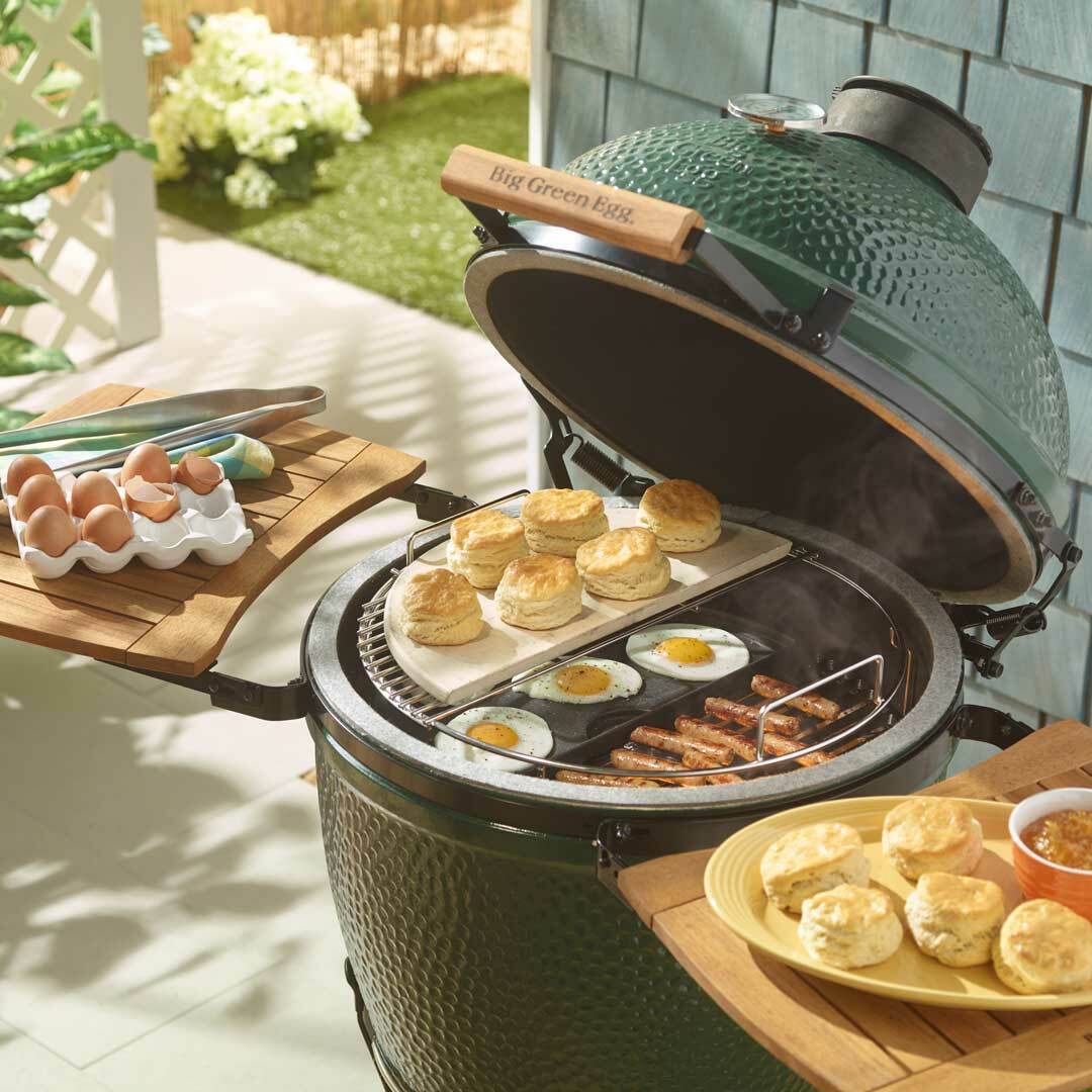 Big Green Egg half moon ConvEGGtor for Large Eggspander 120135