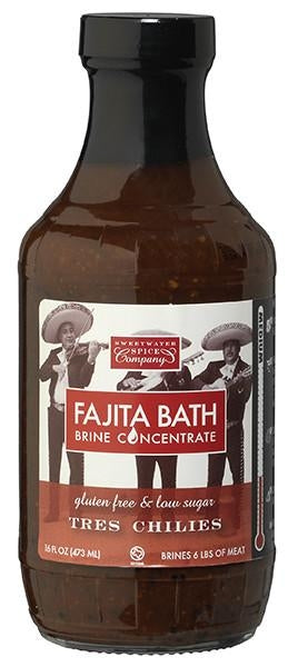 Sweetwater Spice Tres Chilies Fajita Bath Brine 16oz